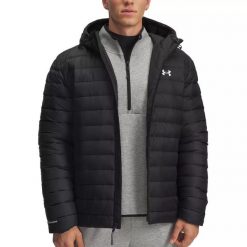 Kurtka puchowa z kapturem Under Armour SPORTSWEAR INSULATE. Białe kurtki Under Armour, m, bez wzorów, z materiału, z kapturem. Za 534.50 zł.