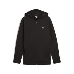 Męska rozpinana bluza z kapturem EVOSTRIPE PUMA Black. Czarne bluzy z kapturem Puma, m, bez wzorów, z kapturem, do biegania. W wyprzedaży za 219.00 zł.