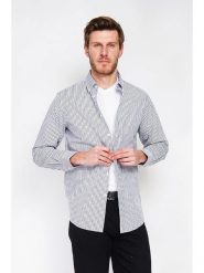 William de Faye Koszula w kolorze czarno-białym rozmiar: 46. Białe koszule William de Faye, bez wzorów, z bawełny, bez kołnierzyka, bez ramiączek. Za 113.99 zł.