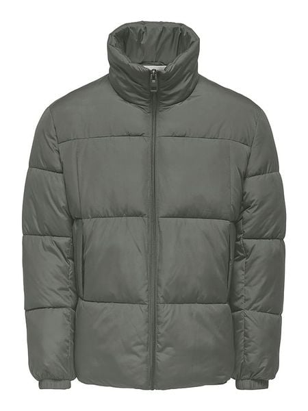 ONLY & SONS Kurtka zimowa "David" w kolorze ciemnozielonym rozmiar: M. Zielone kurtki Only & Sons, na zimę, m, bez wzorów, bez kaptura. Za 205.45 zł.