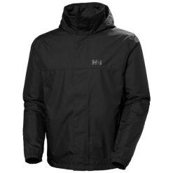 Kurtka wodoodporna Helly Hansen Vancouver. Czarne kurtki przeciwdeszczowe Helly Hansen, na lato, m, bez wzorów, bez kaptura. W wyprzedaży za 609.50 zł.