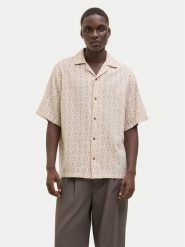 Jack&Jones Koszula Bluvincent 12273289 Beżowy Relaxed Fit. Brązowe koszule Jack&Jones, m, bez wzorów, z bawełny, bez kołnierzyka, bez ramiączek. Za 129.99 zł.