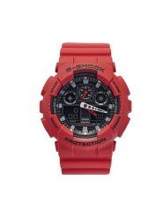 G-Shock Zegarek GA-100B-4AER Czerwony. Czerwone zegarki G-Shock. Za 499.99 zł.
