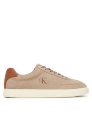 Calvin Klein Sneakersy Low Prof Cupsole Laceup Croc Bt HM0HM02285 Beżowy. Brązowe buty sportowe casual CALVIN KLEIN, bez wzorów, ze skóry, bez zapięcia. Za 489.99 zł.
