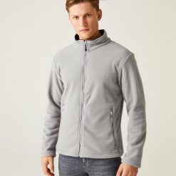 Kurtka robocza polarowa męska Ascender. Niebieskie kurtki Regatta, m, bez wzorów, z polaru, bez kaptura. W wyprzedaży za 209.99 zł.