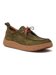 Comfortfusse Skórzane trzewiki w kolorze khaki rozmiar: 41. Brązowe botki sznurowane Comfortfüße, bez wzorów, ze skóry, bez obcasa, bez zapięcia. Za 194.61 zł.