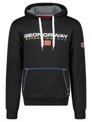 Geographical Norway Bluza "Olvier" w kolorze czarnym rozmiar: L. Czarne bluzy Geographical Norway, l, bez wzorów, z kapturem. Za 130.50 zł.