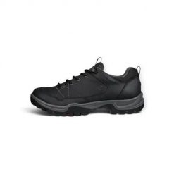 Buty trekkingowe męskie Ecco Receptor Trekk. Czarne buty turystyczne ecco, bez wzorów, z materiału, bez zapięcia, trekkingowe. Za 771.00 zł.