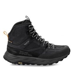 Trekkingi Jack Wolfskin. Czarne buty trekkingowe Jack Wolfskin, bez wzorów, bez zapięcia. Za 629.99 zł.