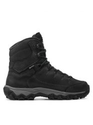 Meindl Trekkingi Ohio Winter Gtx GORE-TEX 7624 Czarny. Czarne botki sznurowane MEINDL, bez wzorów, z gore-texu, bez obcasa, bez zapięcia. Za 899.99 zł.