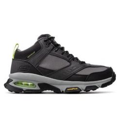 Buty trekkingowe na co dzień męskie SKECHERS SKECH AIR ENVOY skóra. Czarne trekkingi Skechers, bez wzorów, ze skóry, bez zapięcia. Za 289.00 zł.