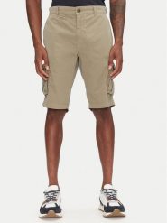 Aeronautica Militare Szorty materiałowe 251BE066CT1122 Khaki Regular Fit. Brązowe szorty Aeronautica Militare, m, bez wzorów, z bawełny. Za 559.99 zł.