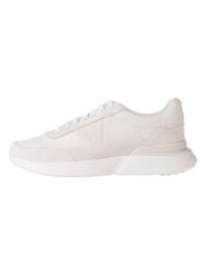 Clarks Skórzane sneakersy "Craft Pace" w kolorze kremowym rozmiar: 42,5. Brązowe buty sportowe casual Clarks, bez wzorów, bez zapięcia. Za 239.95 zł.
