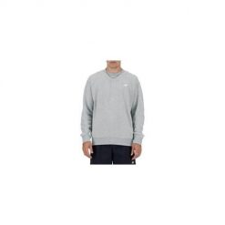 Bluza sportowa męska New Balance Essentials french terry crew. Szare bluzy bez kaptura New Balance, m, z aplikacjami, z bawełny, bez kaptura. Za 359.00 zł.