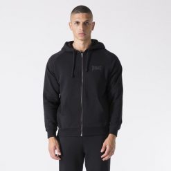 Kurtka Z Kapturem Z Welury Black Bawelna, Poliester. Czarne kurtki EVERLAST, l, bez wzorów, z bawełny, z kapturem. Za 169.00 zł.