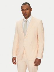 BOSS Garnitur H-Huge 50540759 Pomarańczowy Slim Fit. Brązowe garnitury Boss, m, bez wzorów, z wełny. Za 1,999.00 zł.