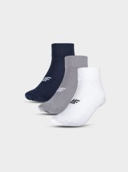 4F Skarpety casual za kostkę (3-pack) męskie - multikolor 43-46. Skarpety 4F, bez wzorów, z bawełny. Za 49.99 zł.