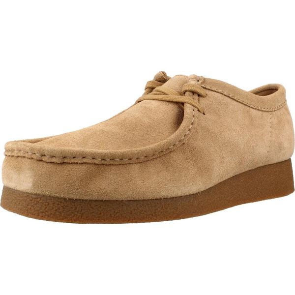 Buty CLARKS 26172821C Brązowy. Brązowe buty turystyczne Clarks, bez wzorów, ze skóry, bez zapięcia, trekkingowe. Za 327.99 zł.