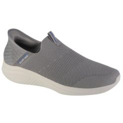 Buty sportowe Sneakersy męskie, Slip-Ins Ultra Flex 3.0 Smooth Step. Szare buty sportowe casual Skechers, bez wzorów, bez zapięcia. Za 419.99 zł.