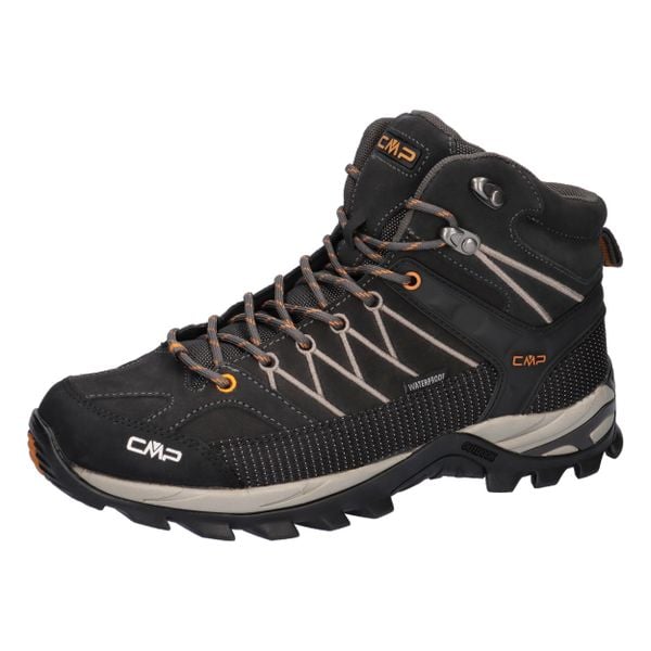 Buty górskie Campagnolo Rigel Mid Trek. Białe buty turystyczne CMP, bez wzorów, z materiału, bez zapięcia, outdoorowe. Za 499.99 zł.