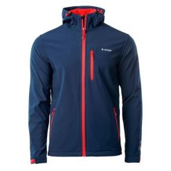 Kurtka Softshell Męska Caen. Czerwone kurtki Hi-tec, l, bez wzorów, z softshellu, bez kaptura. Za 253.99 zł.