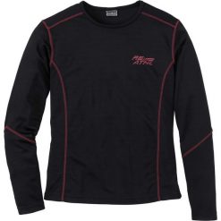 Shirt funkcyjny z długim rękawem Slim Fit bonprix czarny. Bluzki z długim rękawem marki ASICS. Za 54.99 zł.