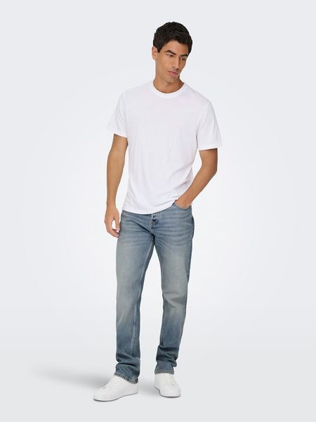 ONLY & SONS Dżinsy "Onsedge" - Straight fit - w kolorze błękitnym rozmiar: W33/L30. Niebieskie jeansy Only & Sons, l. Za 164.95 zł.