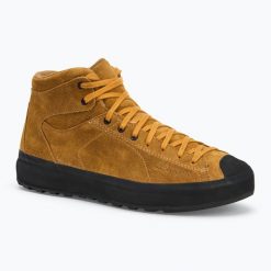 Buty turystyczne męskie SCARPA Mojito Wrap Mid. Brązowe buty turystyczne Scarpa, bez wzorów, z materiału, bez zapięcia. Za 729.99 zł.