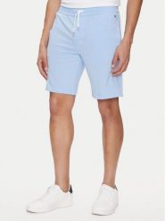 Tommy Hilfiger Szorty sportowe UM0UM03364 Błękitny Regular Fit. Niebieskie krótkie spodenki sportowe Tommy Hilfiger, m, bez wzorów, z bawełny. Za 189.99 zł.