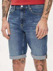 Calvin Klein Jeans Szorty jeansowe J30J324874 Niebieski Slim Fit. Niebieskie szorty Calvin Klein Jeans, m, bez wzorów, z bawełny. Za 209.99 zł.