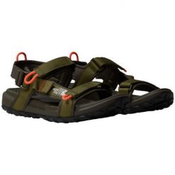 Sandały turystyczne męskie The North Face M Explore Camp Sandal. Zielone sandały The North Face, z materiału, bez zapięcia. Za 389.00 zł.
