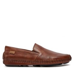 Półbuty Pikolinos. Brązowe eleganckie półbuty Pikolinos, bez wzorów, bez obcasa, bez zapięcia. Za 319.99 zł.