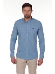 The Time of Bocha Koszula - Regular fit - w kolorze błękitnym rozmiar: L. Niebieskie koszule The Time of Bocha, l, bez wzorów, bez kołnierzyka, bez ramiączek. Za 173.99 zł.