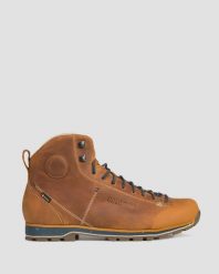 Buty trekkingowe męskie Dolomite Cinquantaquattro High FG Evo GTX. Brązowe buty turystyczne Dolomite, bez wzorów, z gore-texu, bez zapięcia, trekkingowe, gore-tex. Za 736.00 zł.