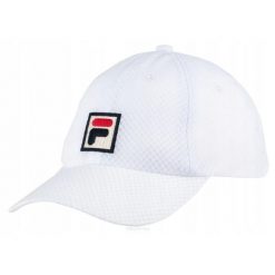 Czapka tenisowa Fila Mesh Cap Sampau biała. Białe czapki z daszkiem Fila, na jesień, bez wzorów, z meshu. Za 79.00 zł.