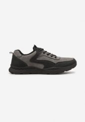Szare Płaskie Buty Sportowe Sneakersy z Geometrycznym Wzorem Zitheria. Szare buty sportowe casual Born2be, bez wzorów, bez zapięcia. W wyprzedaży za 119.99 zł.