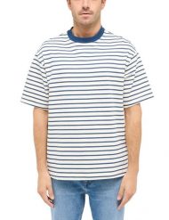 Męski T-Shirt Mustang Style Allentown Summer Stripe 1016286 12578. T-shirty Mustang, m, bez wzorów, bez kołnierzyka, bez ramiączek. Za 69.99 zł.