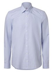 Finshley & Harding Koszula łatwa w prasowaniu Mężczyźni Modern Fit Bawełna niebieski|biały, 38. Białe koszule Finshley & Harding, m, bez wzorów, z bawełny, bez kołnierzyka, bez ramiączek. Za 129.95 zł.