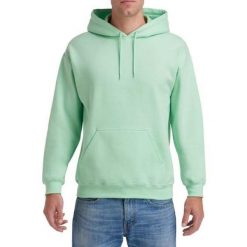 Bluza Z Kapturem Dla Dorosłych Unisex Heavy Blend. Zielone bluzy GILDAN, l, bez wzorów, z kapturem. Za 73.99 zł.