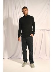 Just Cashmere Kaszmirowy sweter w kolorze czarnym rozmiar: XL. Czarne swetry nierozpinane Just Cashmere, xl, bez wzorów, z kaszmiru, bez kołnierzyka, bez ramiączek. Za 608.99 zł.