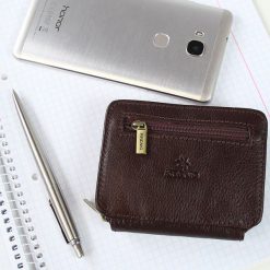 KRENIG Classic 12033 brązowa skórzana saszetka etui na pasek - brązow. Brązowe torby na ramię Krenig, bez wzorów, ze skóry, bez dodatków. Za 89.99 zł.