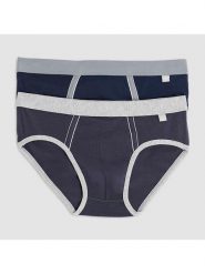 COTONELLA Slipy (2 pary) w kolorze granatowo-szarym rozmiar: S. Niebieskie slipki COTONELLA, s, bez wzorów. Za 39.99 zł.