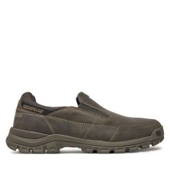 Półbuty CATerpillar. Brązowe eleganckie półbuty CATerpillar, bez wzorów, bez obcasa, bez zapięcia. Za 339.99 zł.