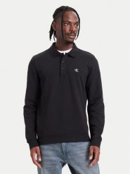 Calvin Klein Jeans Polo LV04RH235G Czarny Regular Fit. Czarne koszulki polo Calvin Klein Jeans, m, bez wzorów, z bawełny, bez kołnierzyka, bez ramiączek. Za 369.99 zł.