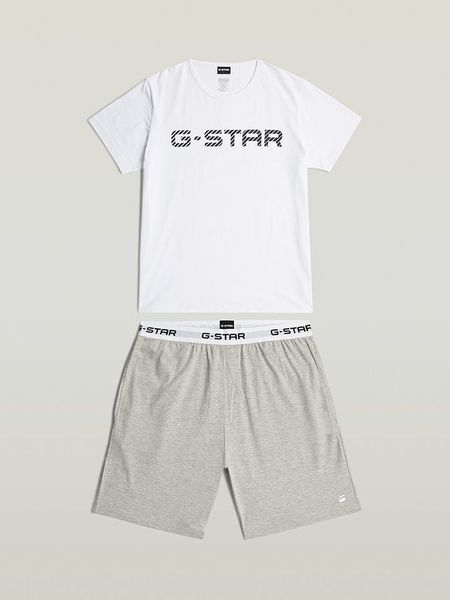 G-Star Piżama w kolorze biało-szarym rozmiar: XXL. Białe piżamy G-Star, xxl, bez wzorów, z bawełny, bez ramiączek. Za 115.24 zł.