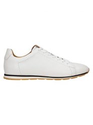 Wojas Skórzane sneakersy w kolorze białym rozmiar: 45. Białe buty sportowe casual Wojas, bez wzorów, bez zapięcia. Za 329.95 zł.