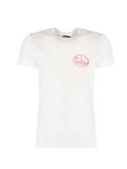 Diesel T-Shirt "T-Just" | A06495 0GRAI | Mężczyzna | Biały. Białe t-shirty Diesel, m, bez wzorów, z bawełny, bez kołnierzyka, bez ramiączek. W wyprzedaży za 139.00 zł.