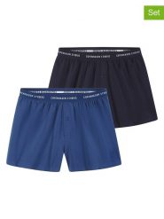 Copenhagen Studios Bokserki (2 pary) w kolorze granatowo-niebieskim rozmiar: XL. Niebieskie bokserki Copenhagen Studios, xl, bez wzorów. Za 59.95 zł.