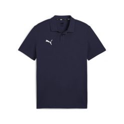 Polo Puma Teamgoal Casuals. Niebieskie koszulki polo sportowe Puma, m, bez wzorów, z bawełny, bez kołnierzyka, bez ramiączek, do piłki nożnej. Za 89.09 zł.