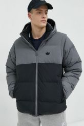 Adidas Originals kurtka puchowa dwustronna męska kolor szary zimowa. Szare kurtki adidas Originals, na zimę, l, bez wzorów, z puchu, bez kaptura. Za 899.99 zł.